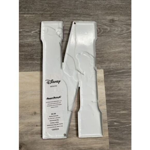 Disney Beauty and the Beast Metal Letter N Open Road Girls Room Wall Decor - Picture 2 of 4